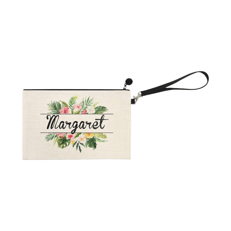 Linen Wristlet with Strap | Sublimation Blank | Sublimation