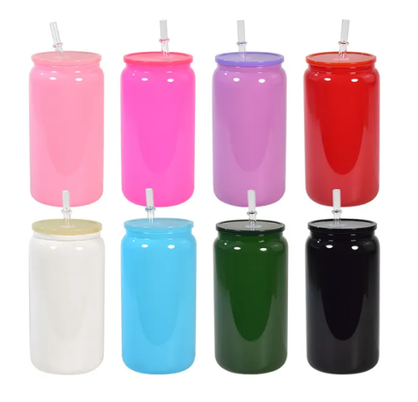 16oz Colored sublimation glass cups | Sublimation Tumbler