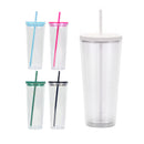 25oz Color Acrylic Snow Globe Tumbler | Snowglobe Tumbler