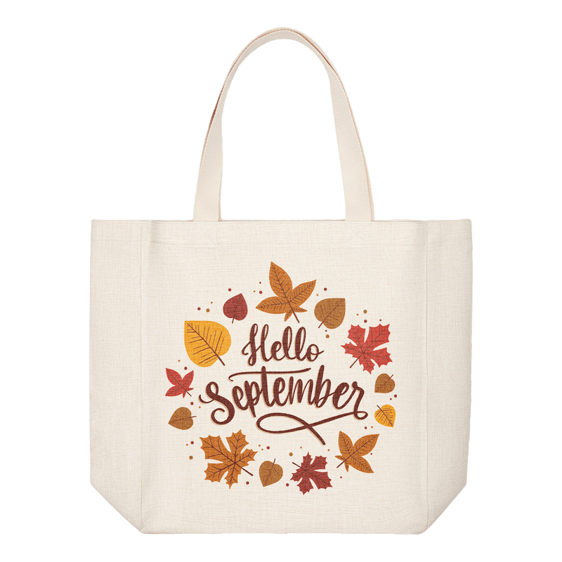 Large Linen Tote Bag | Sublimation Blank | Sublimation