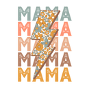 Direct to Film Transfer  | DTF Prints | Direct to Film Transfer - mama lightning stack vintage floral