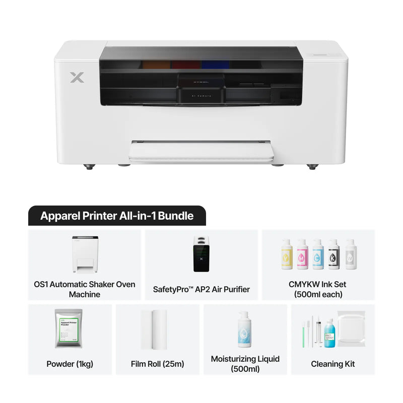xTool Apparel Printer PLUS – All in 1 Bundle | DTF Printer
