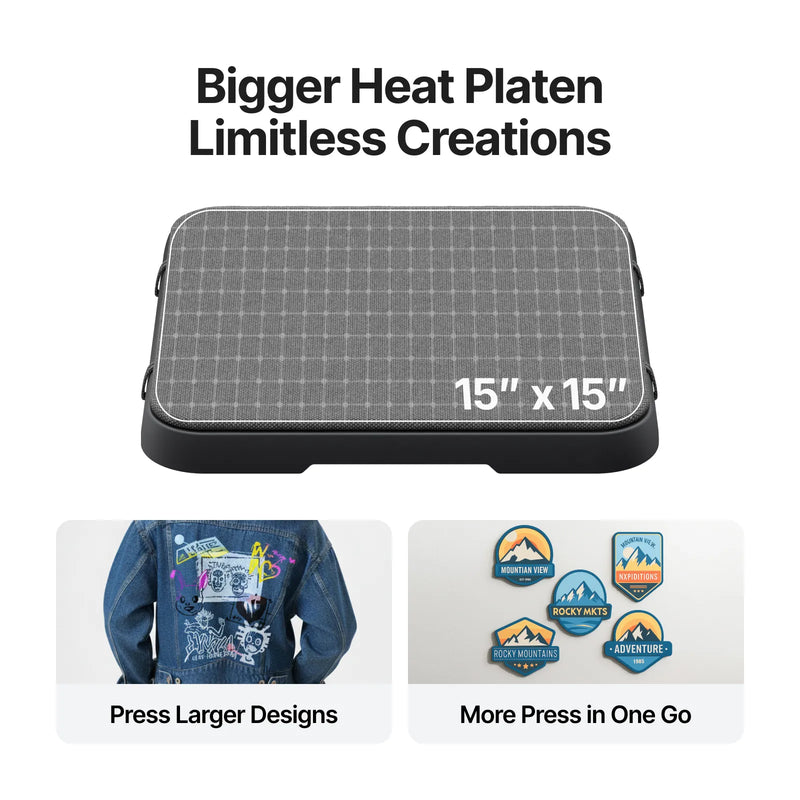 xTool Selected HP2 Auto Heat Press with 15” x 15” Platen