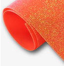 *NEW* 3D Super Puff Neon Glitter Heat Transfer Vinyl (HTV) | Neon Glitter Puff Vinyl - Neon Orange
