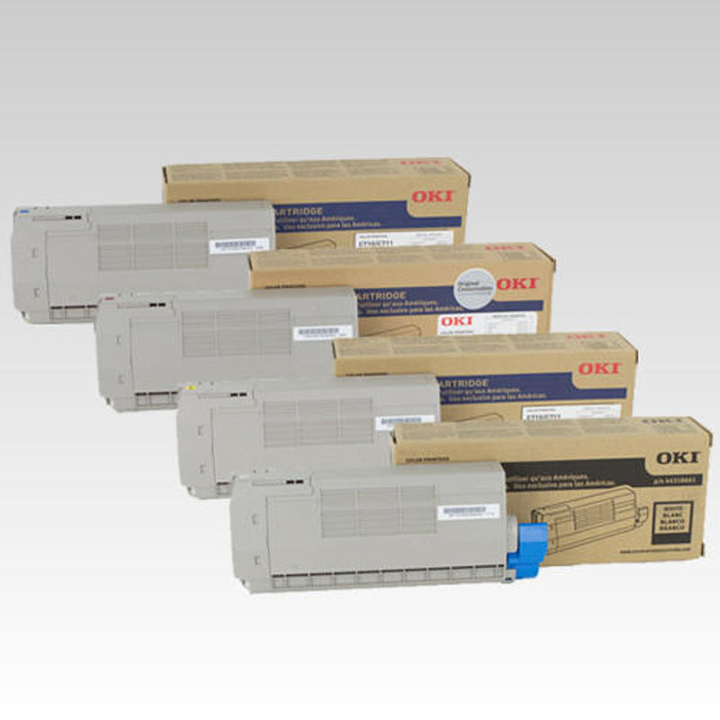 OKI C711WT Toner Cartridges | White Toner Printer