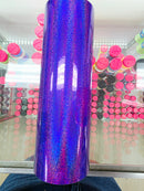 Holographic Mini Sparkle Purple Permanent Vinyl | Permanent Adhesive Vinyl