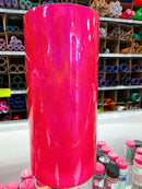 Holographic Mini Sparkle Fluorescent Pink Permanent Vinyl | Permanent Adhesive Vinyl
