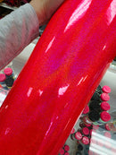 Holographic Mini Sparkle Fluorescent Pink Permanent Vinyl | Permanent Adhesive Vinyl