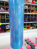 Holographic Mini Sparkle Sky Blue Permanent Vinyl | Permanent Adhesive Vinyl