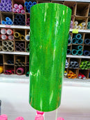 Holographic Mini Sparkle Lime Green Permanent Vinyl | Permanent Adhesive Vinyl