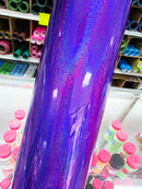 Holographic Mini Sparkle Purple Permanent Vinyl | Permanent Adhesive Vinyl