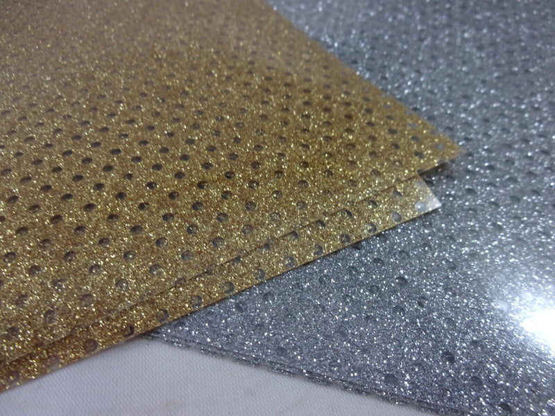 VTS Mesh Glitter HTV | Mesh Glitter Heat Transfer Vinyl 20" - Gold