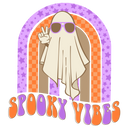 Direct to Film Transfer - Spooky Vibes Retro