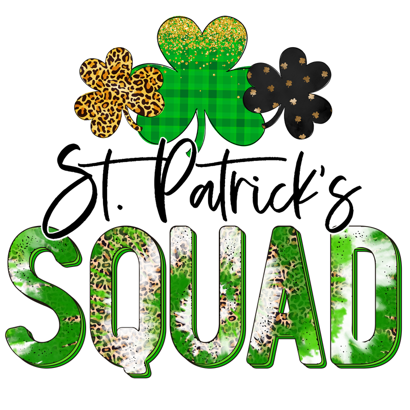 Direct to Film Transfer - Squad St. Patrick's Day