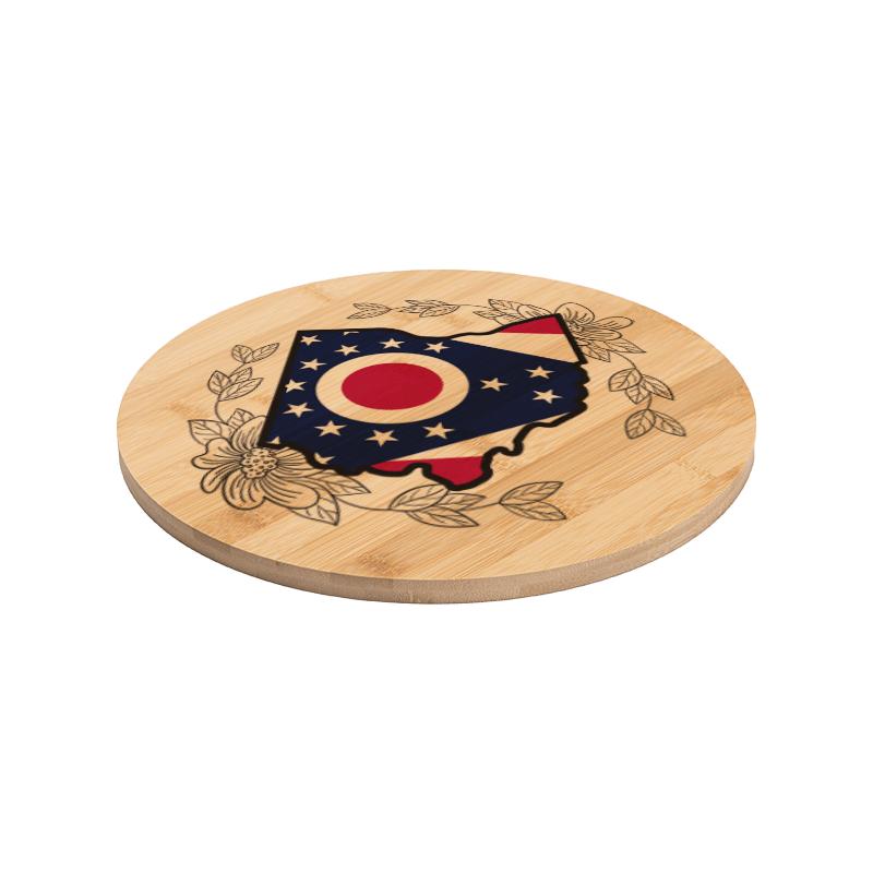 Round Bamboo Cutting Board 11.8" | Sublimation Blanks