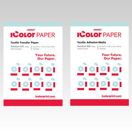 UniNet iColor 560 Standard 2-Step Transfer Paper and Adhesive 8.27x11.69 | White toner printer paper