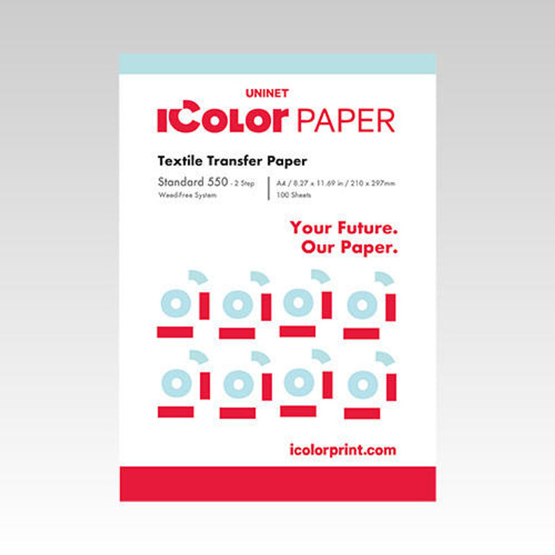 UniNet iColor 560 Standard 2-Step Transfer Paper and Adhesive 8.27x11.69 | White toner printer paper