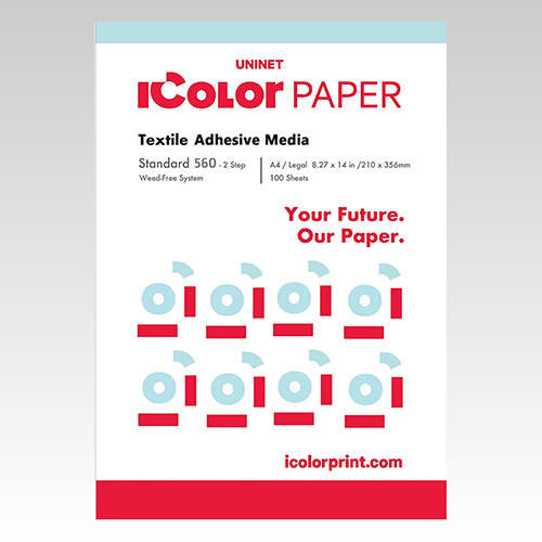 UniNet iColor 560 Standard 2-Step Transfer Paper with Adhesive 8.27x14 | White toner printer paper