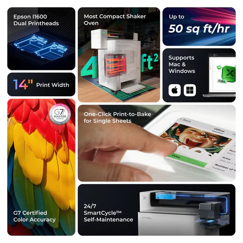 xTool DTF Apparel Printer | Versatile Bundle Printer & Oven
