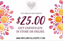 Gift Certificate $25.00