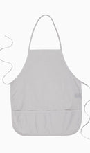 White Unisex Two-Pocket 24" Apron