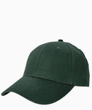 Dark Green Unisex 6-Panel Structured Twill Cap
