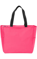 Neon Pink Unisex Essential Zip Tote