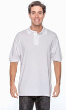 White 50/50 Adult 5.6 oz. SpotShield™ Jersey Polo