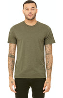 Heather Olive Green Bella + Canva Unisex Heather CVC T-Shirt
