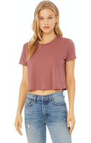 Mauve Bella Canvas + Ladies' Flowy Cropped T-Shirt