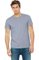 Heather Blue Bella + Canva Unisex Heather CVC T-Shirt
