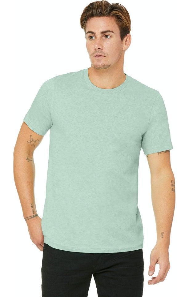 Heather Prism Mint Bella + Canva Unisex CVC T-Shirt