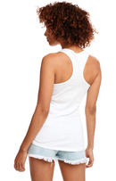 White Next Level Ladies' Ideal Racerback Tank