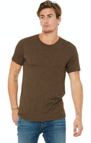 Heather Brown Bella + Canva Unisex Heather CVC T-Shirt