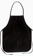 Black Unisex Two-Pocket 24" Apron