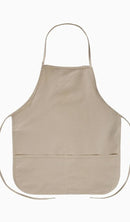 Natural Unisex Two-Pocket 24" Apron