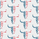 Printed Pattern Heat Transfer Vinyl - Distressed Cow Head