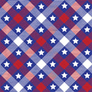 Printed Pattern Heat Transfer Vinyl - Patriotic Plaid