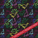 Colorful Dinosaurs 2 12" Pattern Heat Transfer Vinyl / Siser Easy Patterns / Printed HTV