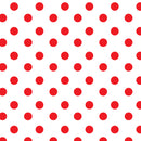 White & Red Polka Dots 12" Pattern Heat Transfer Vinyl / Siser Easy Patterns / Printed HTV