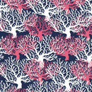 Lilly Coral Reef Navy 12" Pattern Heat Transfer Vinyl / Siser Easy Patterns / Printed HTV