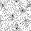 Permanent Patterned Vinyl - Black Spider Web