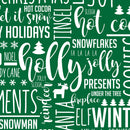 Holiday Joy 2.0 - 12" Pattern HTV / Siser Easy Patterns / Printed HTV / Custom Patterns