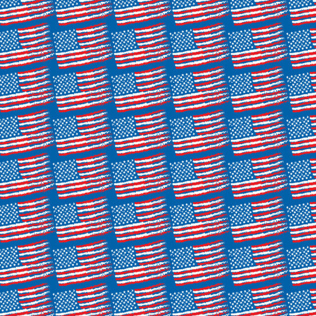 Printed Pattern Heat Transfer Vinyl - USA Flags
