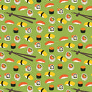 Sushi 12" Pattern Heat Transfer Vinyl / Siser Easy Patterns / Printed HTV
