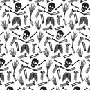 Patterned Heat Transfer Vinyl - Black and White Bones
