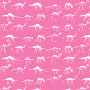 Dinosaur Skeleton on Pink 12" Pattern Heat Transfer Vinyl / Siser Easy Patterns / Printed HTV