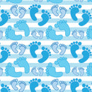 Printed Pattern Heat Transfer Vinyl - Baby Boy Feet