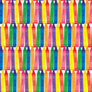 Crayons 12" Pattern Heat Transfer Vinyl / Siser Easy Patterns / Printed HTV
