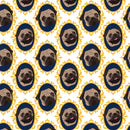Fancy Pug 12" Pattern Heat Transfer Vinyl / Siser Easy Patterns / Printed HTV